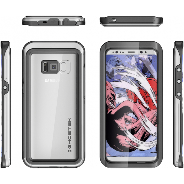 Ghostek Atomic 3 Waterproof Case Samsung Galaxy S8 silber