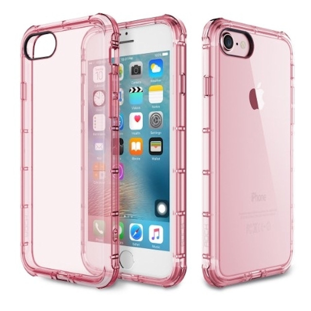 Rock Fence TPU Case Apple iPhone 7 / 8  Transparent pink