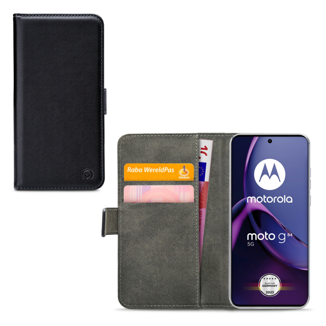 Mobilize Classic Gelly Wallet Book Case Motorola Moto G84 schwarz