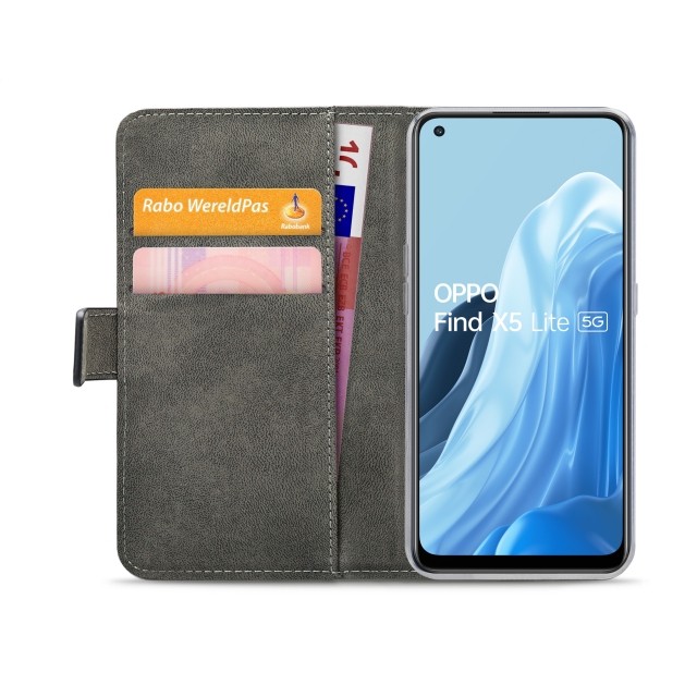 Mobilize Classic Gelly Wallet Book Case OPPO Find X5 Lite 5G schwarz