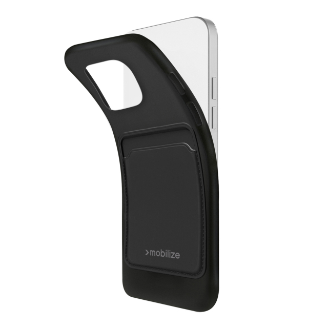 Mobilize Rubber Gelly Card Case Samsung Galaxy A35 5G A356B Matt schwarz