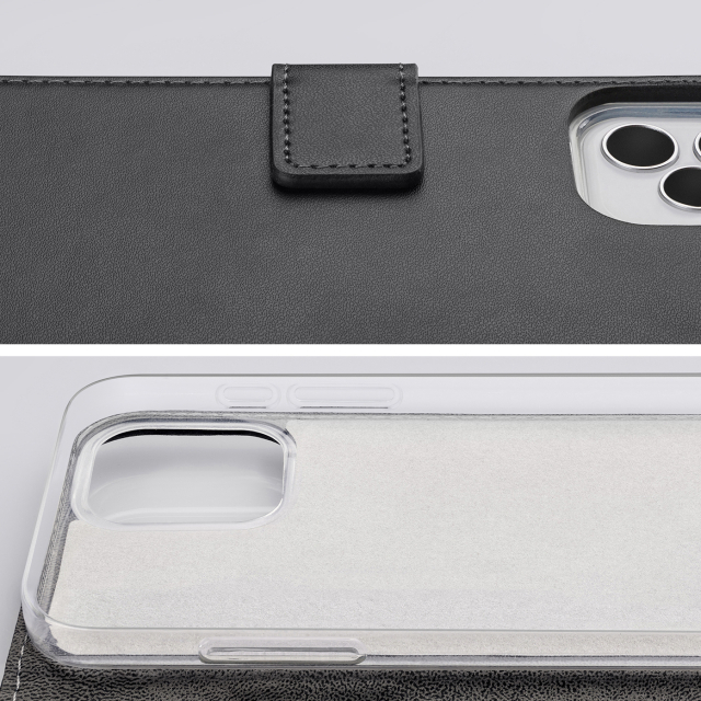 Mobilize Classic Gelly Wallet Book Case OnePlus 12R schwarz