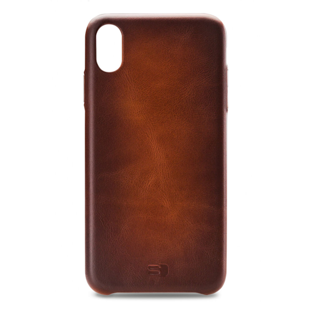 Senza Desire Leather Cover Apple iPhone Xs Max Burned Cognac