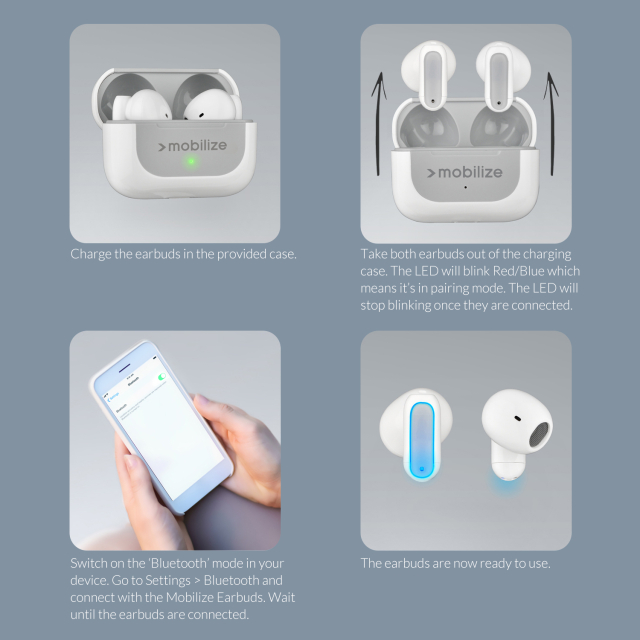 Mobilize Bluetooth TWS Earbuds Mini weiß