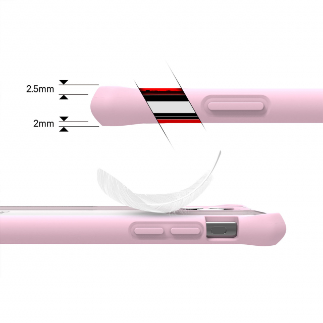 ITSKINS Level 2 HybridSolid for Apple iPhone 11 Pro Max Pink/Transparent