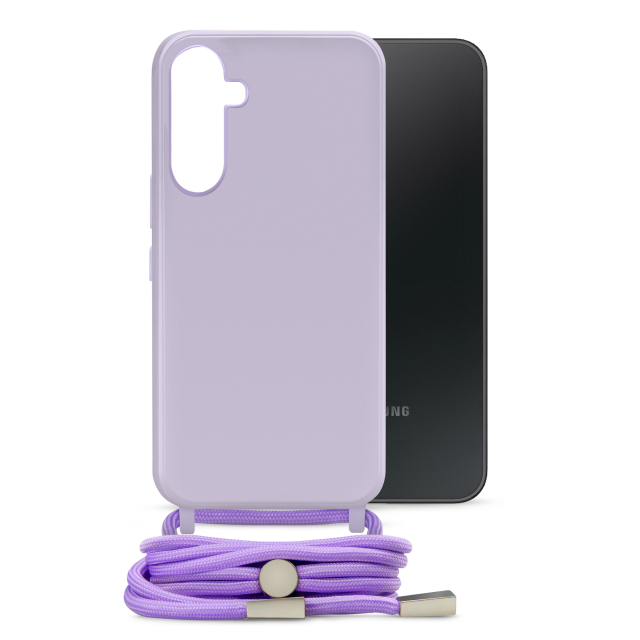 Mobilize Lanyard Gelly Case for Samsung Galaxy A34 5G A346B Pastel Purple