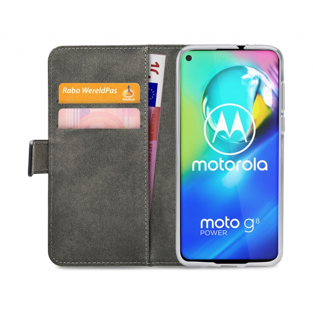 Mobilize Classic Gelly Wallet Book Case Motorola Moto G8 Power schwarz