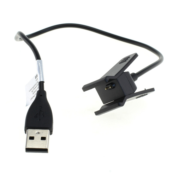 USB Ladekabel kompatibel zu Fitbit Ace schwarz