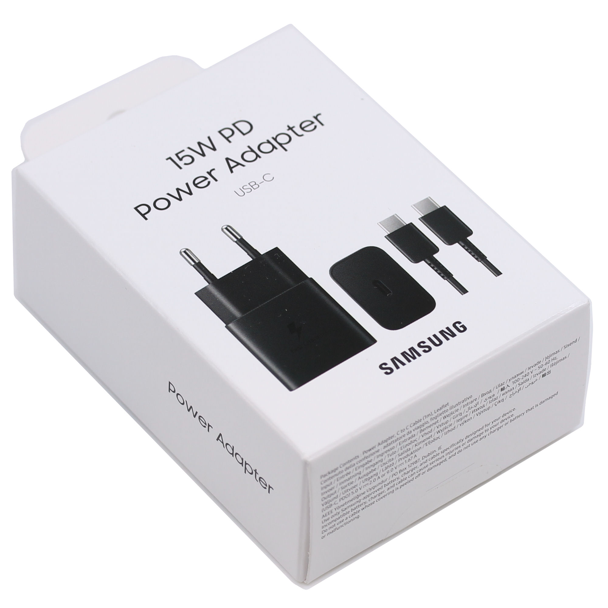 Samsung Ladegerät EP-T1510XBEGEU 15W USB Typ-C mit Kabel schwarz