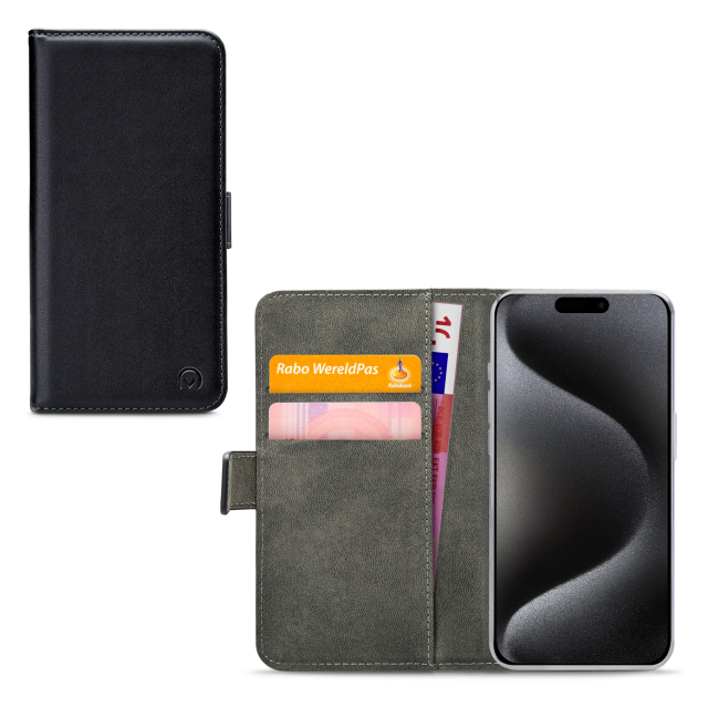 Mobilize Classic Gelly Wallet Book Case Apple iPhone 15 Pro schwarz