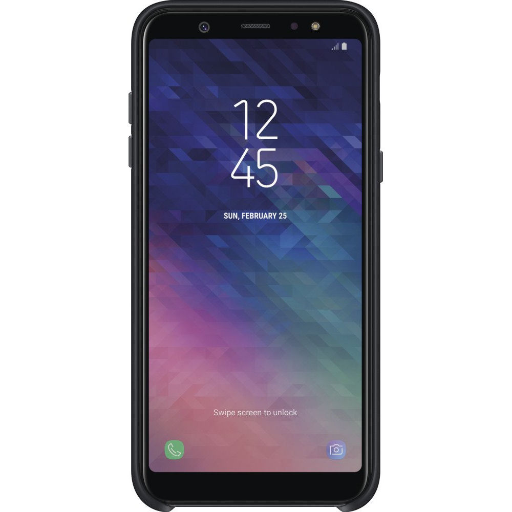 Dual Layer Cover Samsung EF-PA605CBEG Galaxy A6 Plus A605F schwarz