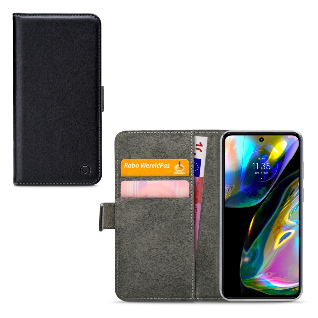 Mobilize Classic Gelly Wallet Book Case Motorola Moto G82 5G schwarz