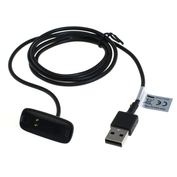 USB Ladekabel kompatibel zu Fitbit Inspire 2 schwarz