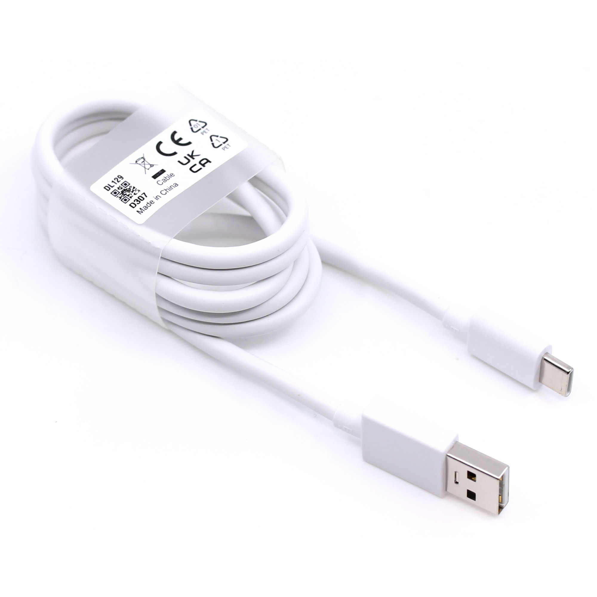 Datenkabel USB Typ C Original Realme DL129 1 m 6,5A 65W weiß