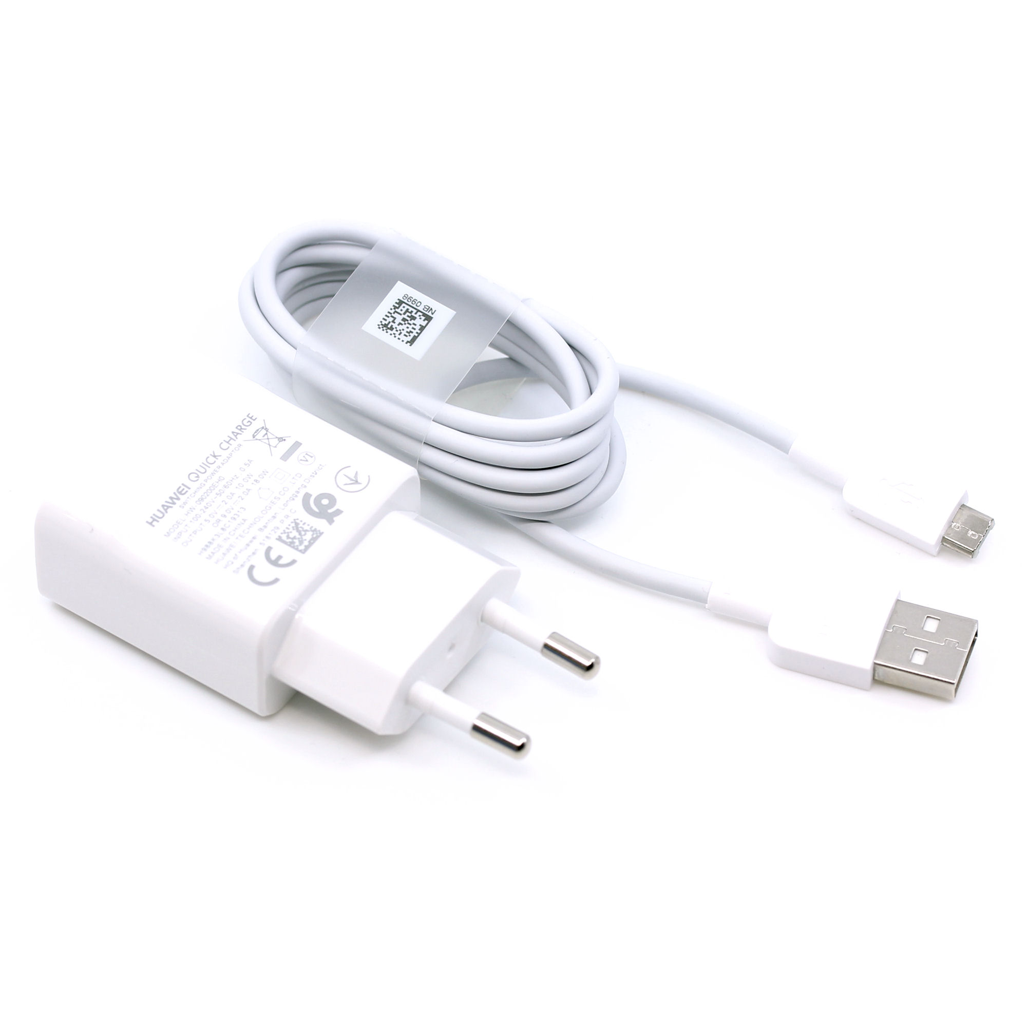 Huawei Ladegerät HW-090200EH0 Micro-USB QuickCharge mit Kabel weiß