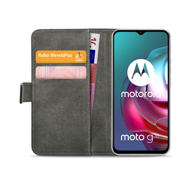 Mobilize Classic Gelly Wallet Book Case Motorola Moto G10/G20/G30 schwarz