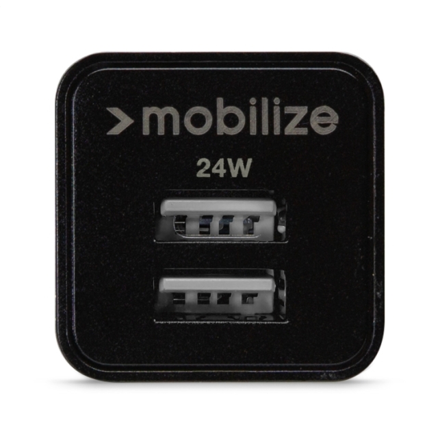 Mobilize Wall Charger Ladegerät 2x USB-A 24W schwarz