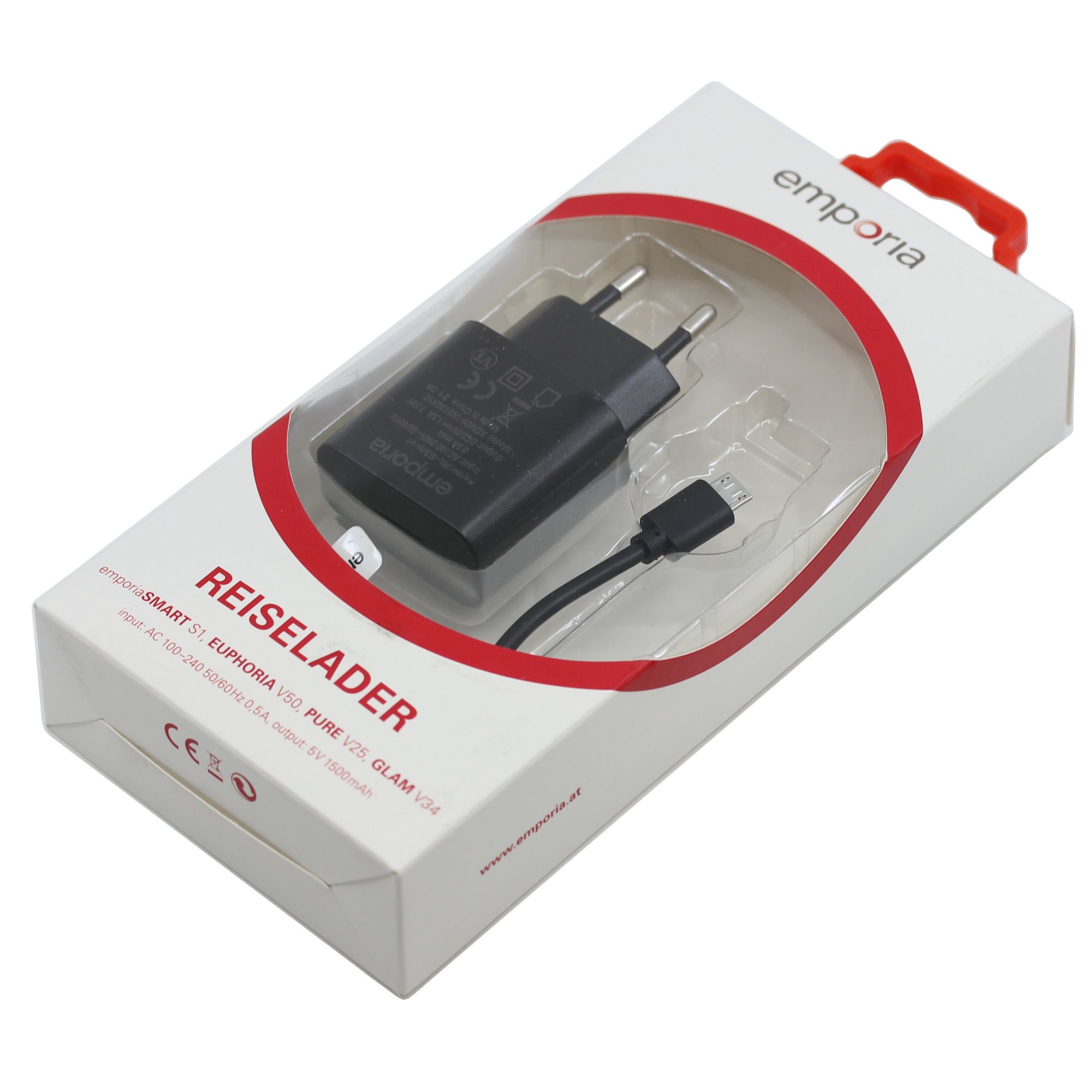 Emporia Ladegerät RL-ET-MU Micro-USB mit Kabel schwarz