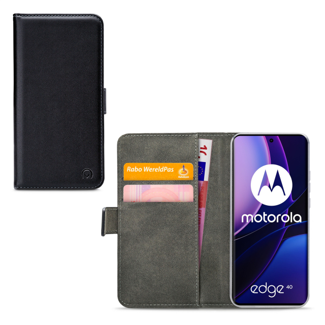 Mobilize Classic Gelly Wallet Book Case Motorola Edge 40 schwarz