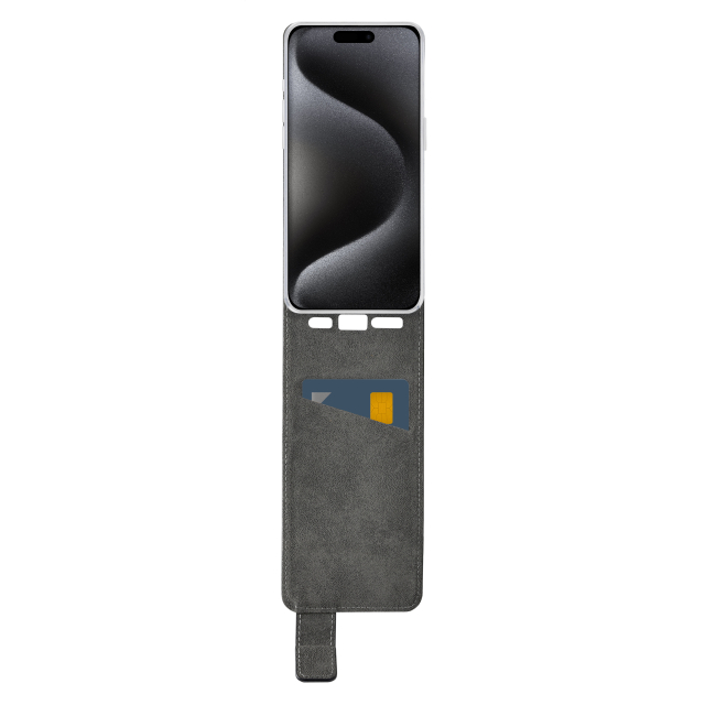 Mobilize Classic Gelly Flip Case Apple iPhone 15 Pro schwarz