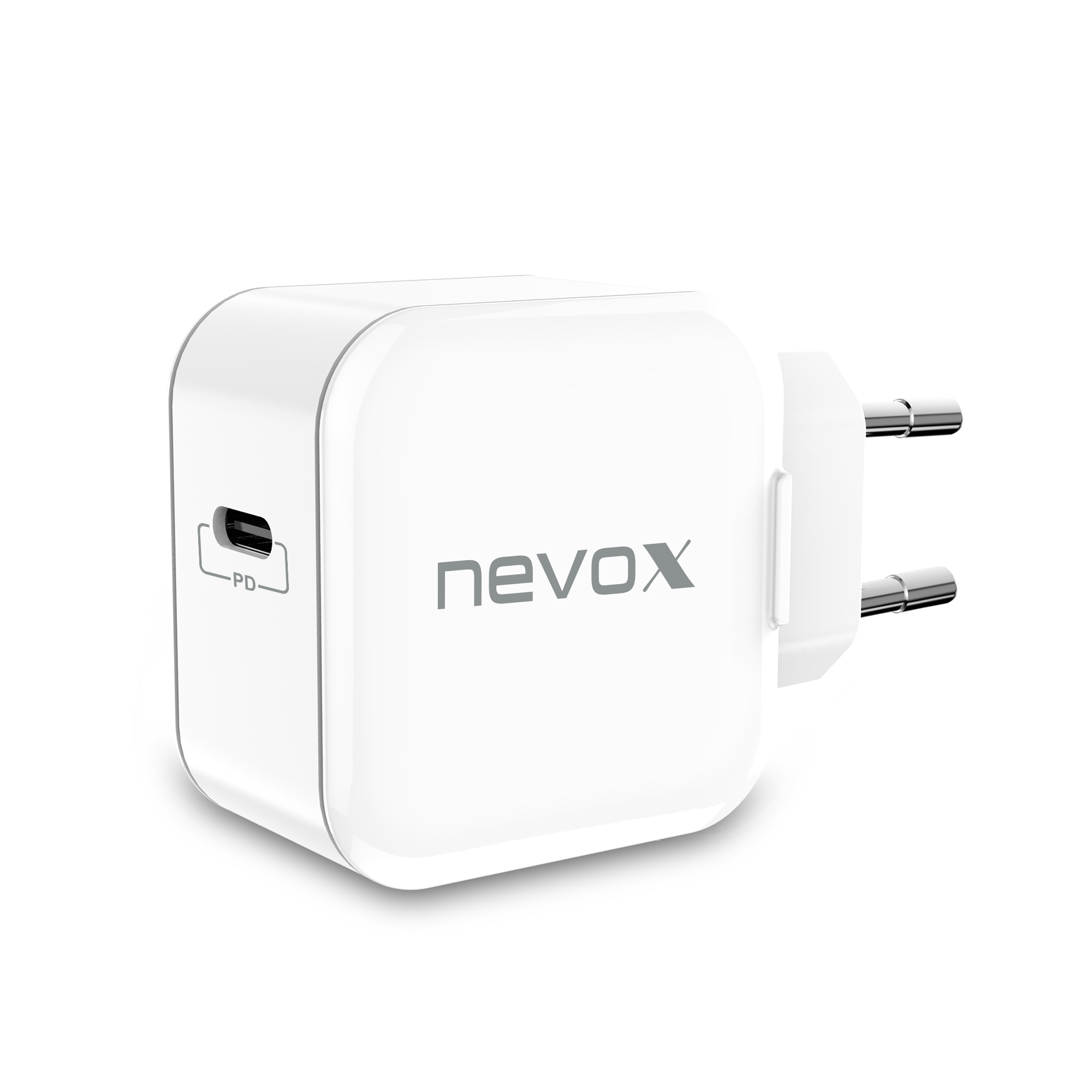 nevox Ladegerät PD USB-C 20W Anschluss weiß