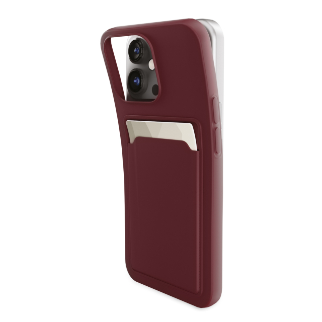 Mobilize Rubber Gelly Card Case Samsung Galaxy A55 5G A556B Matt Bordeaux