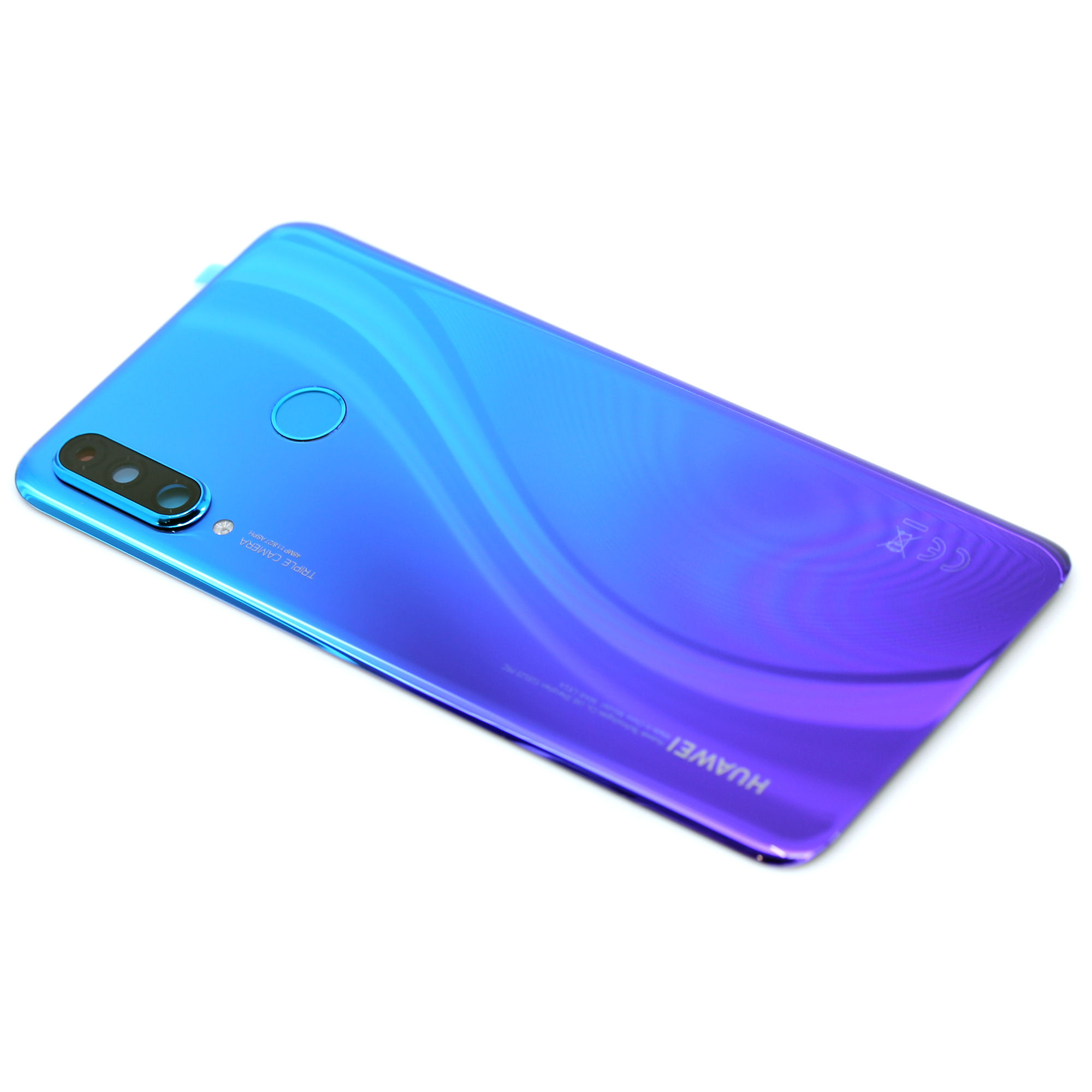 Huawei P30 Lite (MAR-LX1A) / NewEdition (MAR-LX1B) Akkudeckel peacock blau