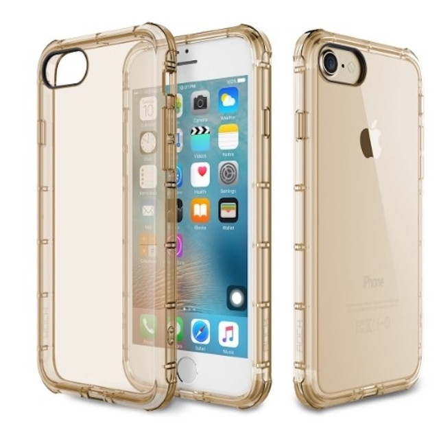Rock Fence TPU Case Apple iPhone 7 / 8  Transparent gold