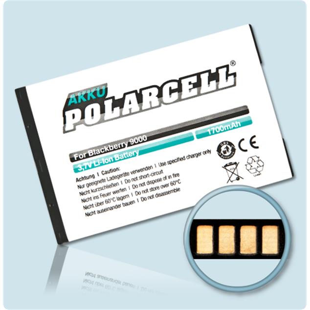 Akku Polarcell für Blackberry M-S1 9700