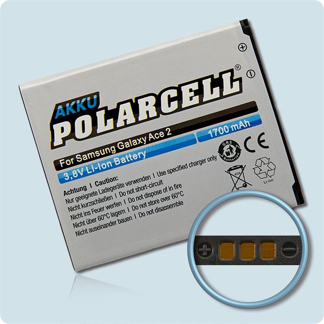 Akku Polarcell Ersatz für Samsung EB425161LU und EB-F1M7 LiIon