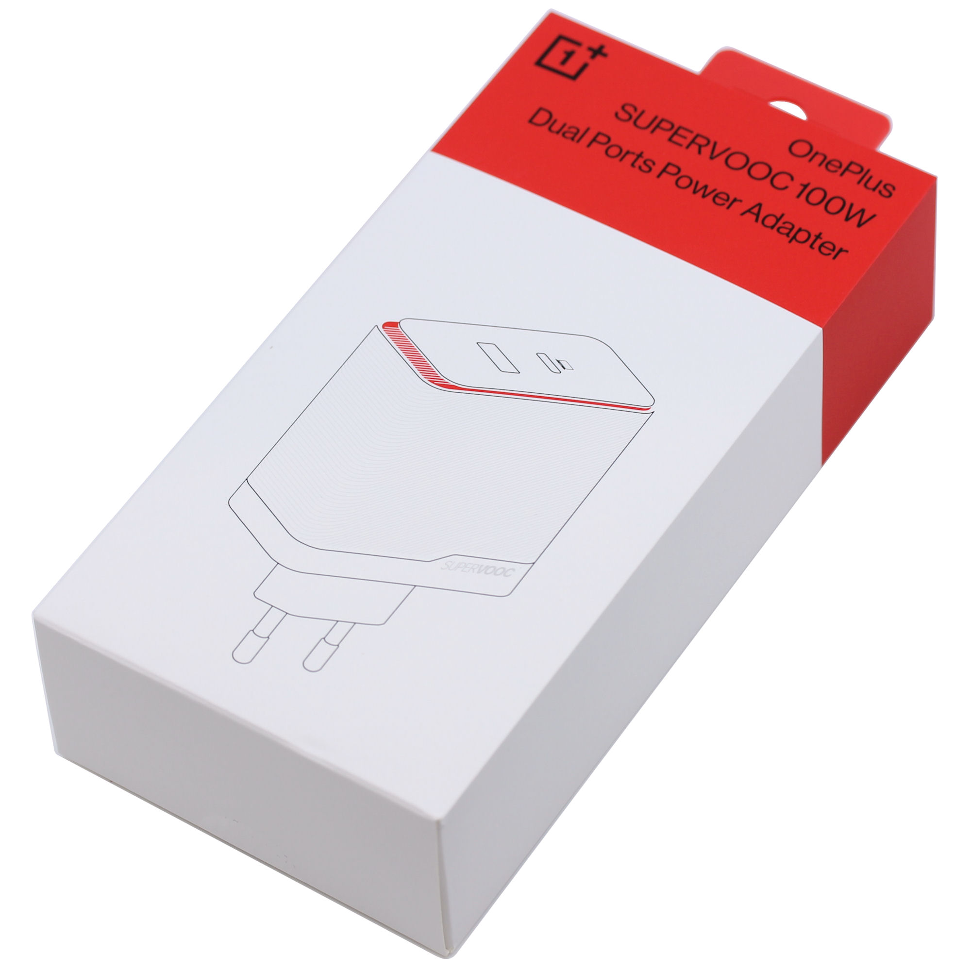 OnePlus Ladegerät 5461100370 100W USB Typ-C / Typ-A SUPERVOOC weiß