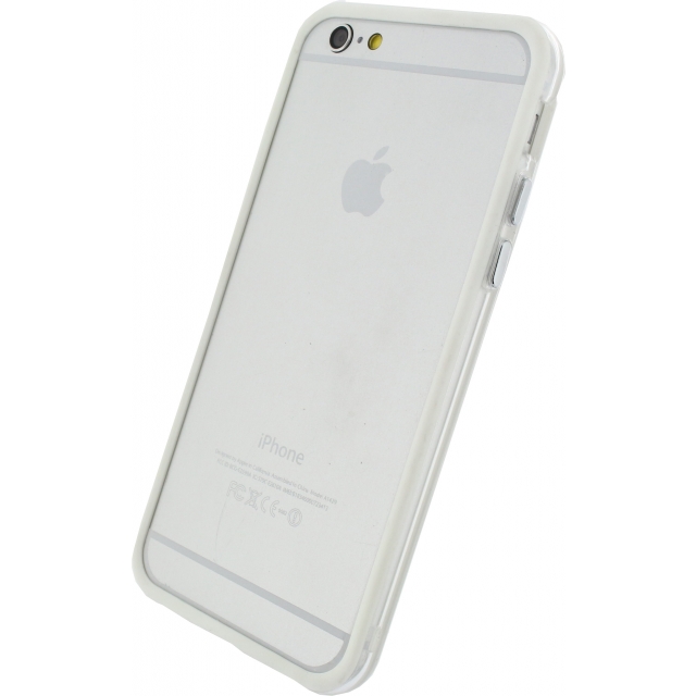 Bumper für Apple iPhone 6 6s weiß transparent