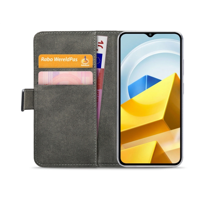Mobilize Classic Gelly Wallet Book Case Xiaomi Poco M5 4G schwarz