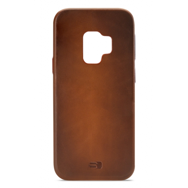 Senza Desire Leather Cover Samsung Galaxy S9 G960F Burned Cognac