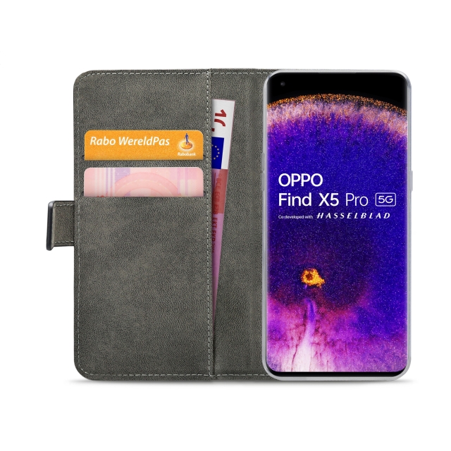 Mobilize Classic Gelly Wallet Book Case OPPO Find X5 Pro 5G schwarz