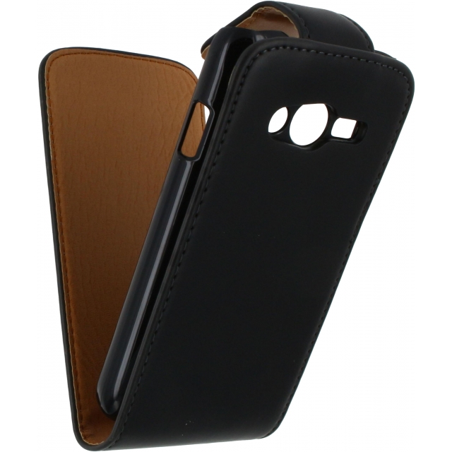 Basic Flip Case Samsung G313HN Trend 2 schwarz