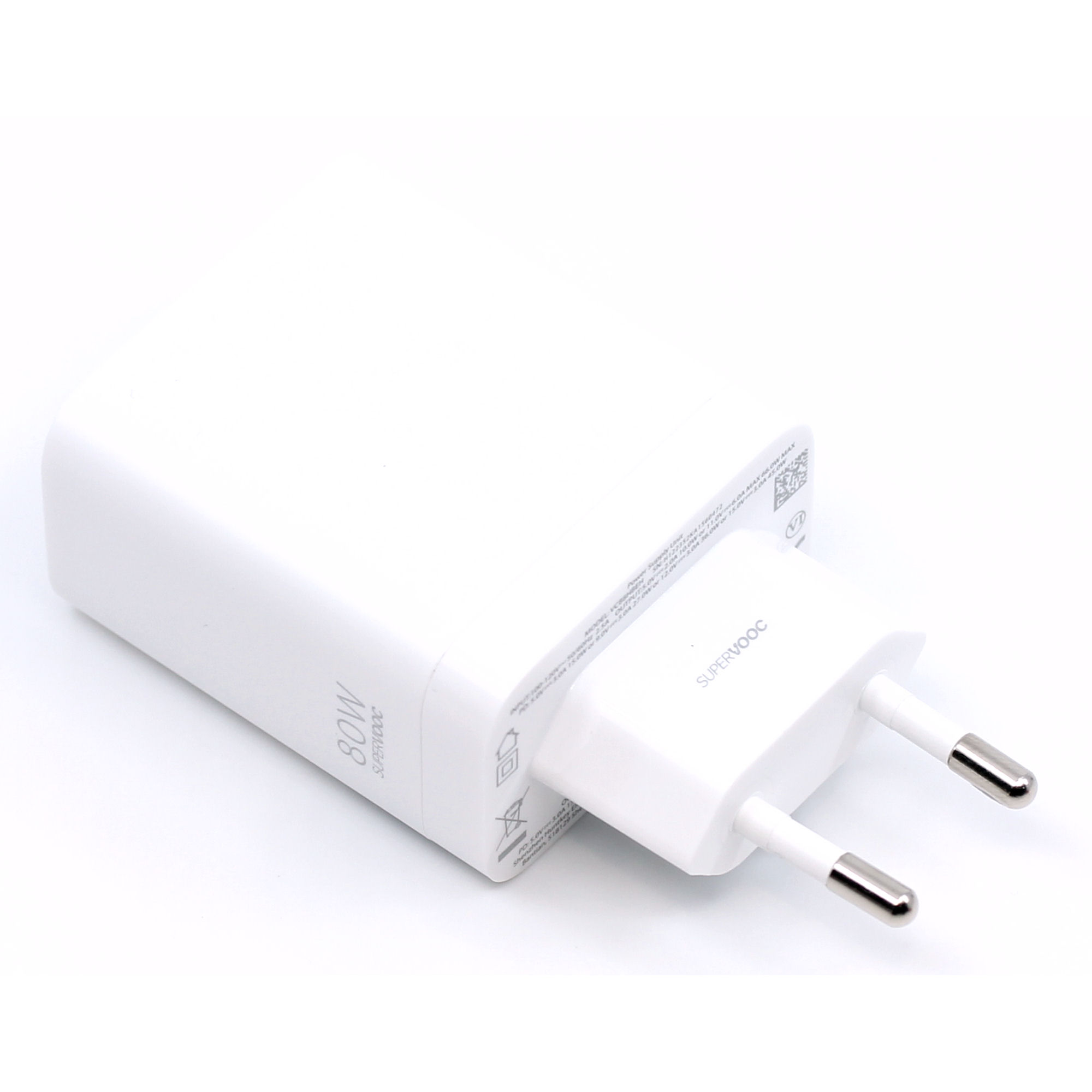 OnePlus Ladegerät 5461100248 80W USB Typ-C SUPERVOOC GaN mit Kabel weiß
