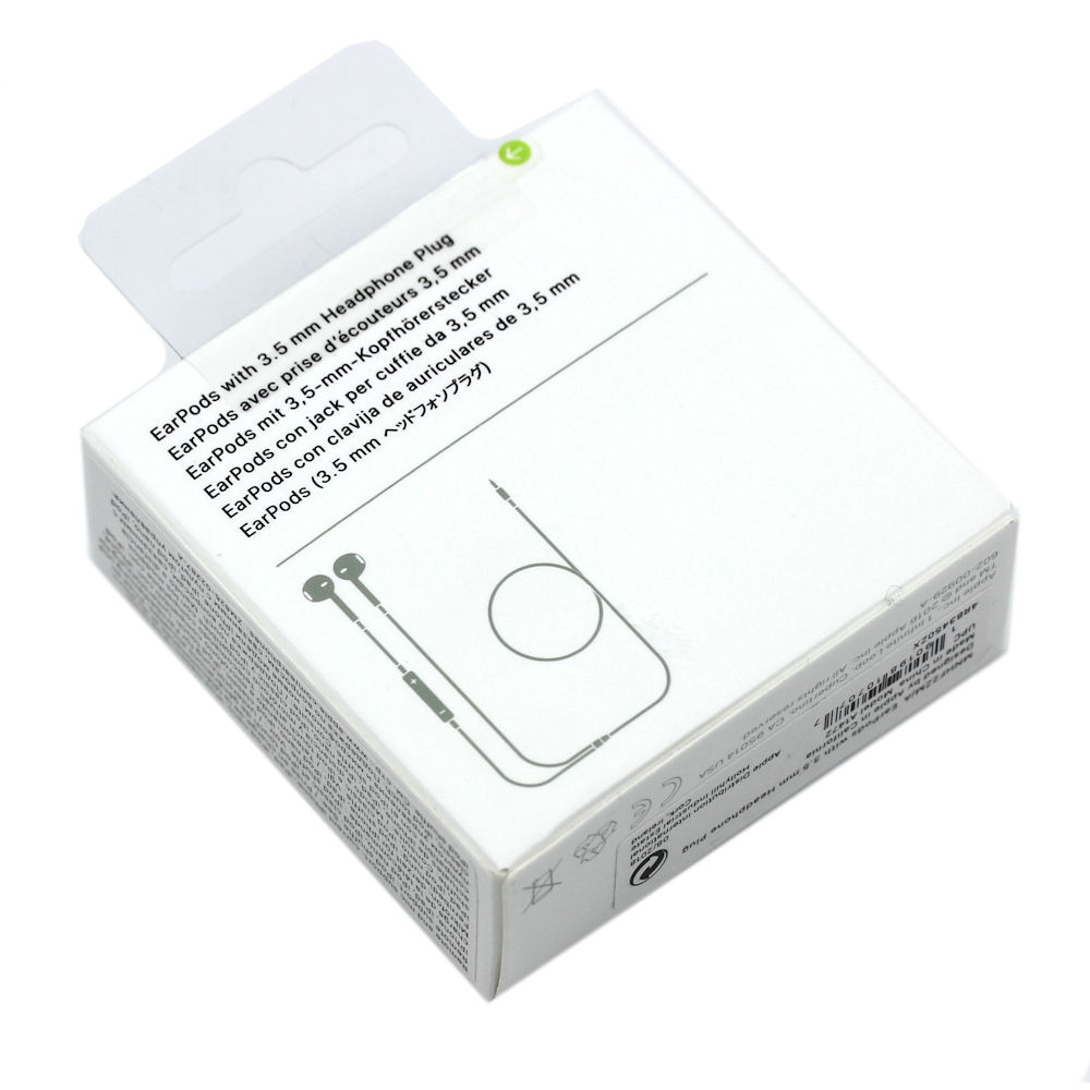 Headset EarPods Original Apple iPhone MNHF2ZM/A 3,5mm Klinke white BLISTER