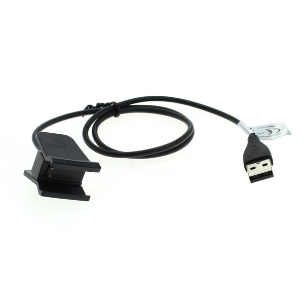 USB Ladekabel kompatibel zu Fitbit Alta HR schwarz