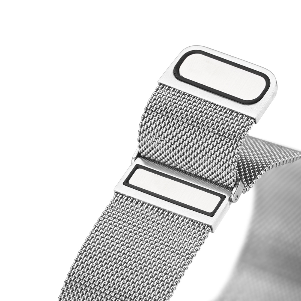 Nevox MILANAISE Armband für Apple WATCH 42/44/45mm silber