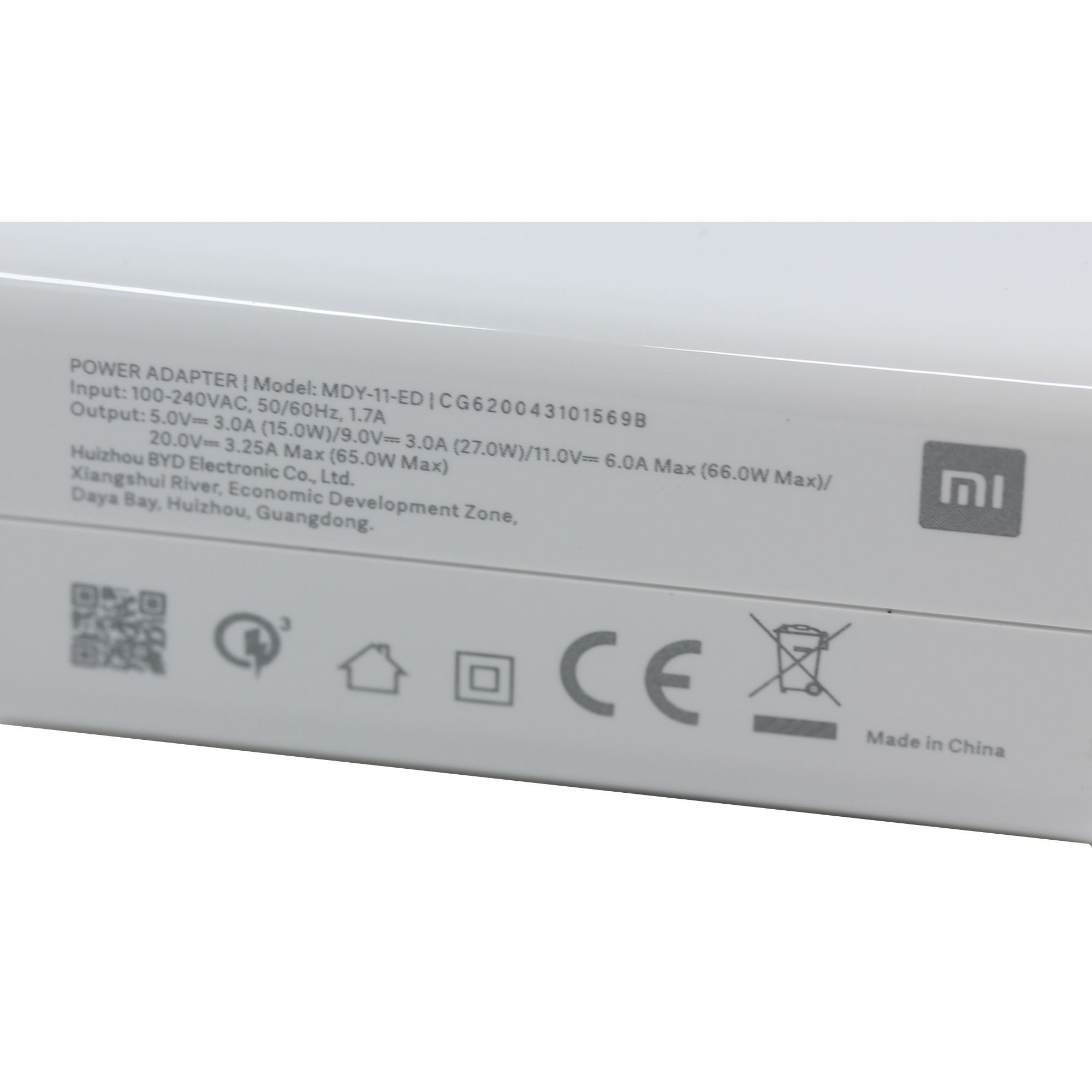 Xiaomi Ladegerät MDY-11-ED 65W USB Typ-A weiß