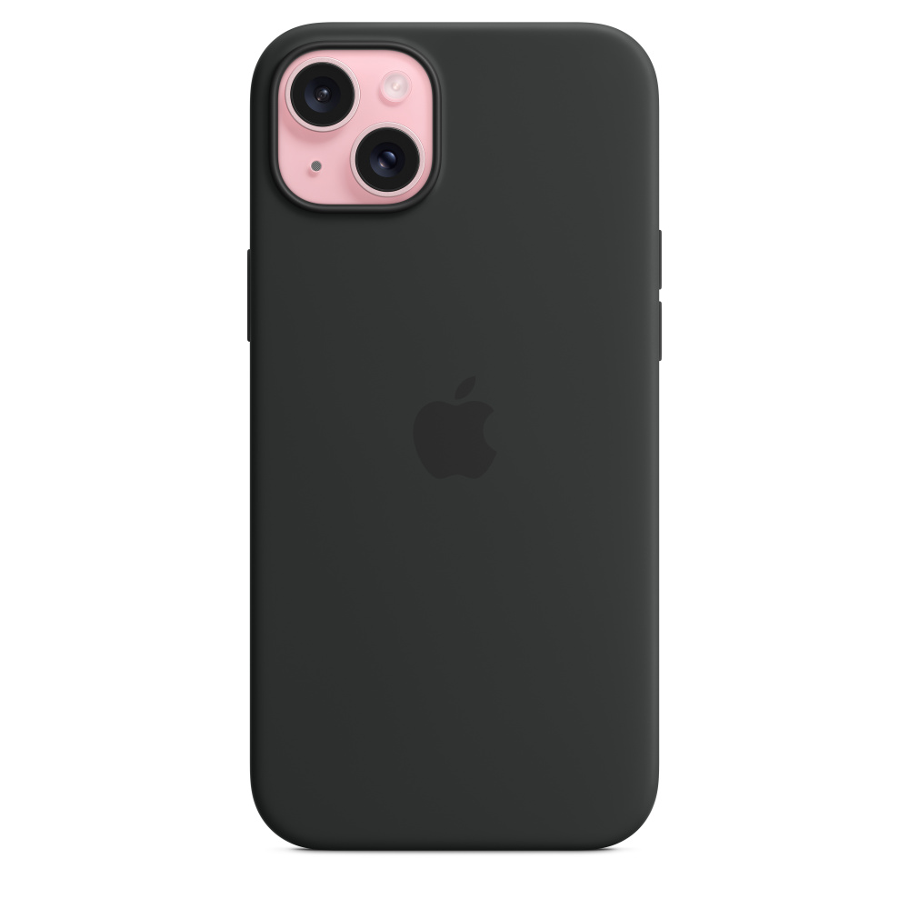 Apple iPhone 15 Plus Silicone Case mit MagSafe MT103ZM/A schwarz