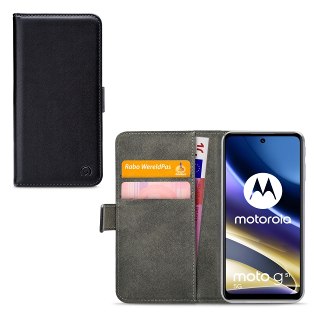 Mobilize Classic Gelly Wallet Book Case Motorola Moto G51 5G schwarz