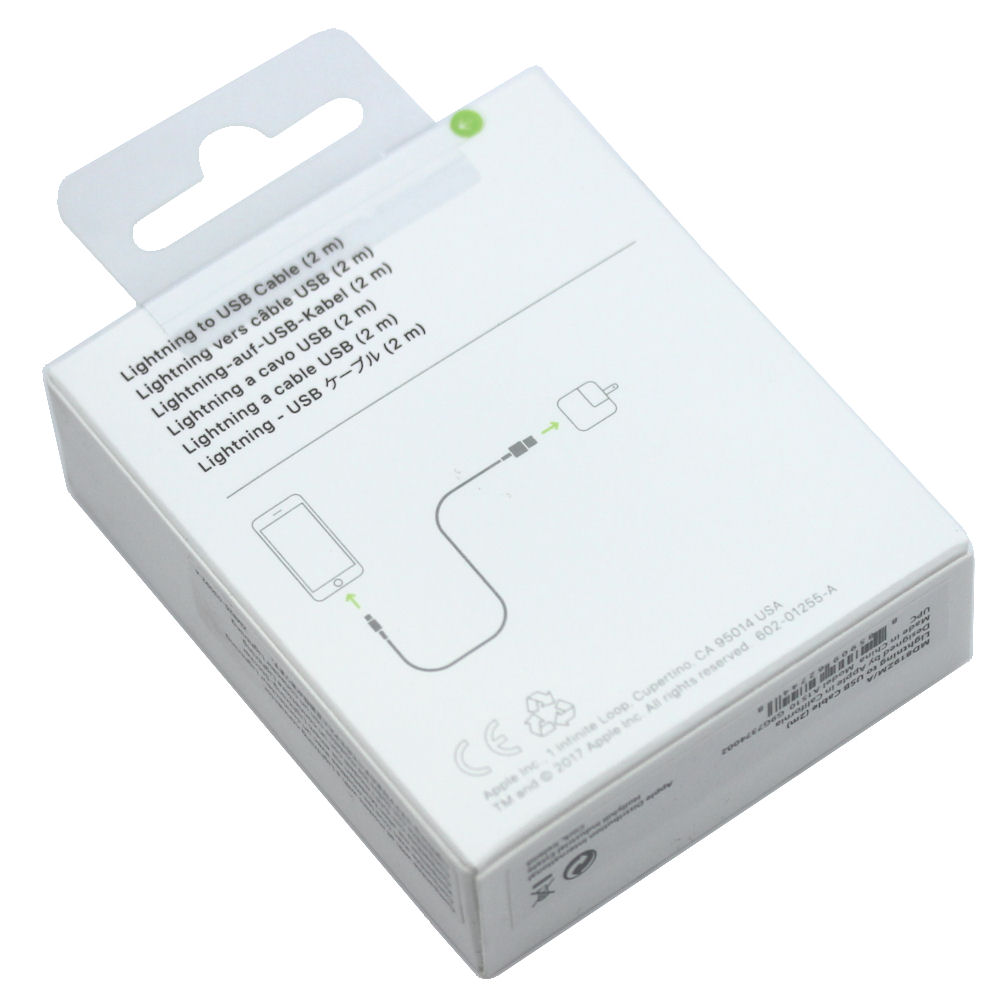 Apple Datenkabel MD819ZM/A 12W USB Typ-A auf Lightning 2m weiß