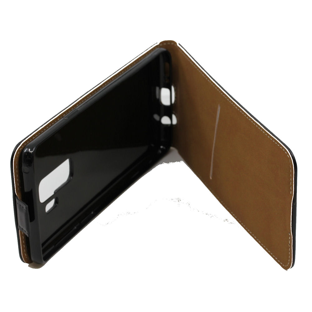 Kunstleder Flipcase Tasche Samsung Galaxy S9 Plus G965F schwarz