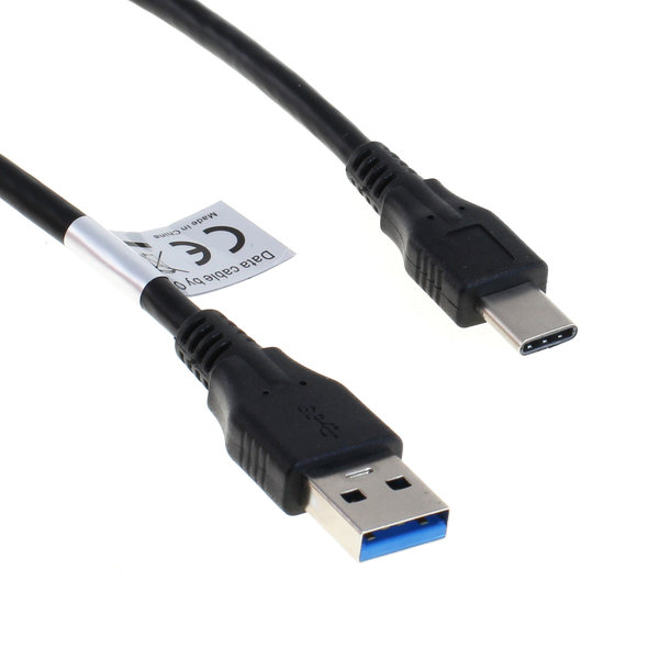 Datenkabel USB 3.0 Typ-A Stecker auf USB Typ-C Stecker 100 cm - langer Stecker