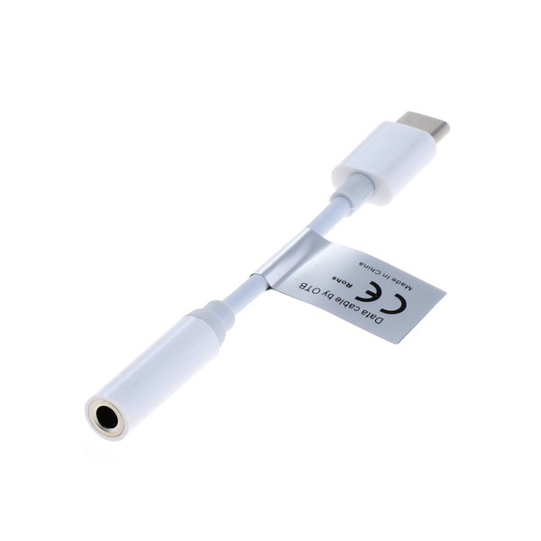 Audio Kabel USB Typ-C auf Buchse 3,5mm Klinke weiß