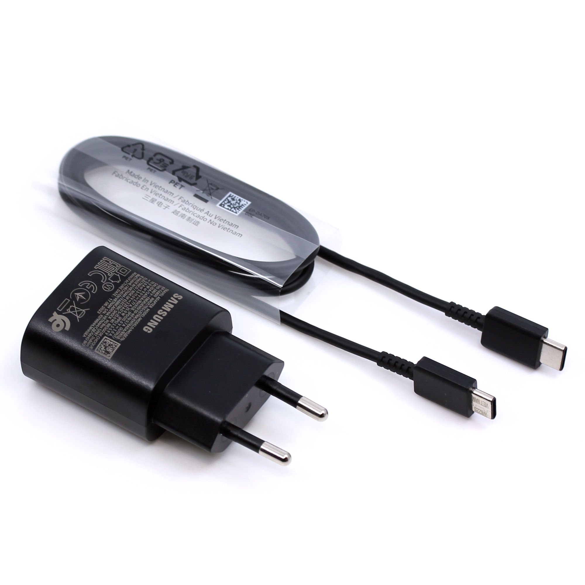 Samsung Ladegerät EP-TA800EBE 25W USB Typ-C mit Kabel schwarz