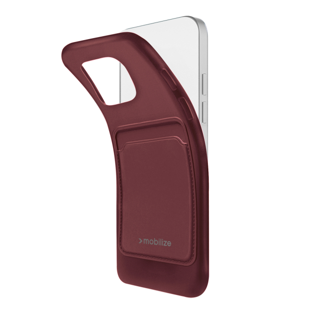 Mobilize Rubber Gelly Card Case Samsung Galaxy A55 5G A556B Matt Bordeaux