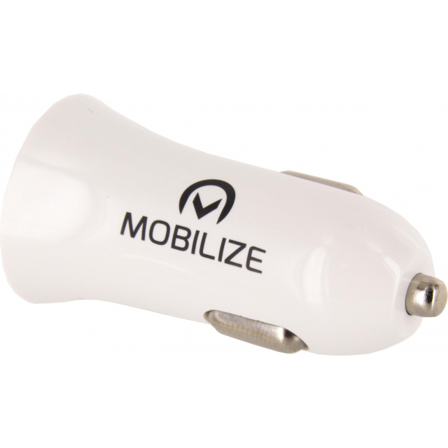 Mobilize KFZ-Ladegerät mit Dual USB 2.4A inkl. 1m MicroUSB Datenkabel weiß